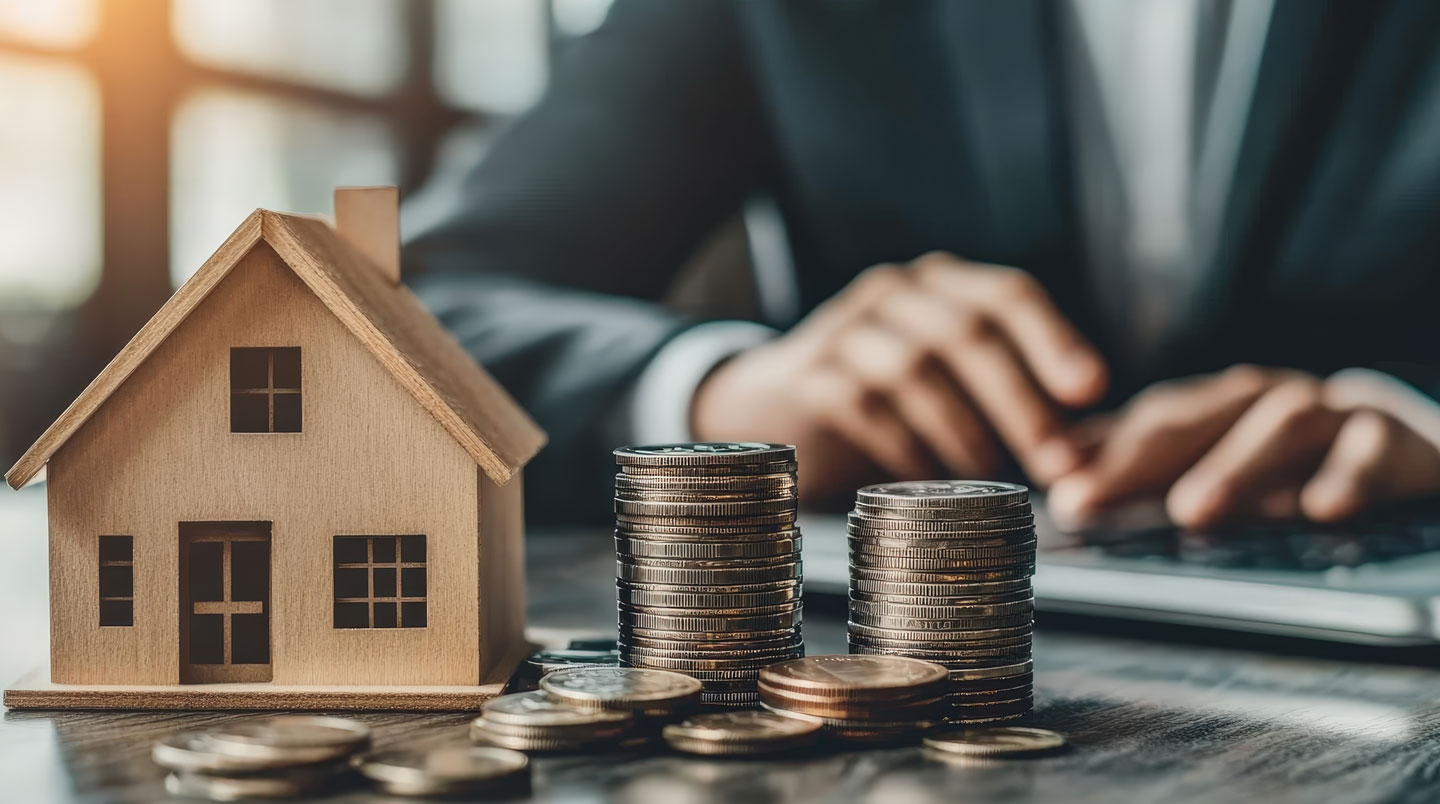 Famille heureuse déballant des cartons dans leur nouvelle maison financée par prêt conventionné